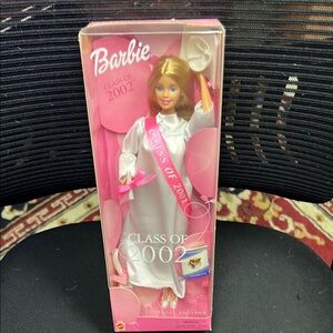 Barbie Class of 2002 Graduation Doll - White and Pink